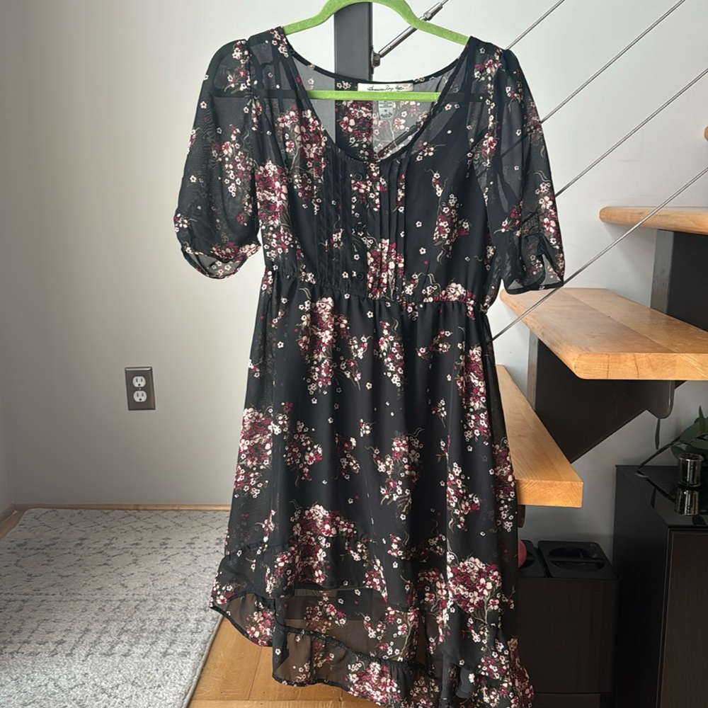 High low floral dress